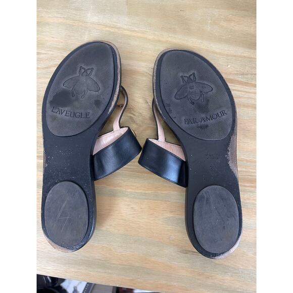 Gucci Women's Marmont GG T-Strap Thong Sandals Flip Flops Black EU 39.5 US 9.5 - Picture 6 of 8